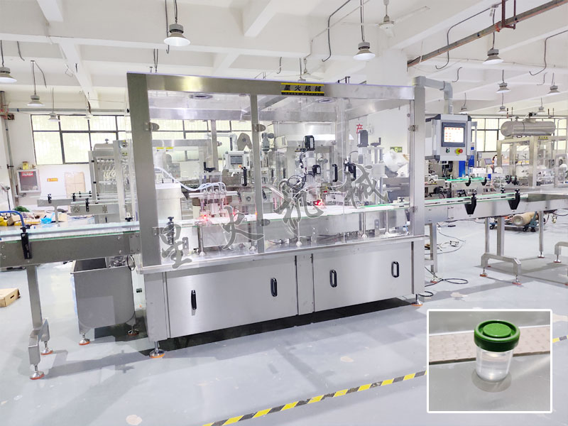 南京医药试剂灌装旋盖一体机实拍展示