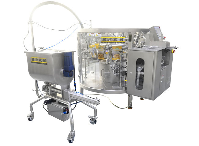 全自动火锅底料包装机-给袋式酱料包装机械