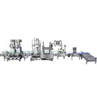 电子定量称重灌装机生产线-油墨灌装扣盖压盖贴标检重