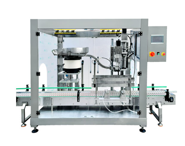 全自动化工桶理盖上盖旋盖机